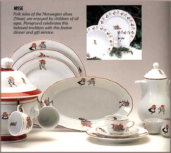 Porsgrund Porcelain Nisse Pattern