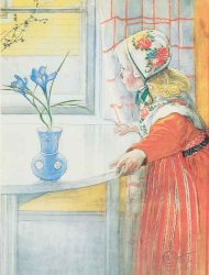 Carl Larsson Boxed Cards. This folio of 8 cards and envelopes features Carl Larsson's colorful paintings of children. ( 2 each of 4 designs )