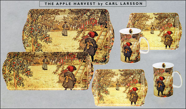 Carl Larsson - The Apple Harvest - Trays and Mugs