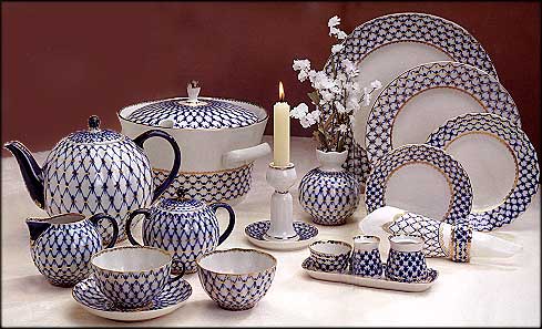 Cobalt Net Lomonosov Porcelain